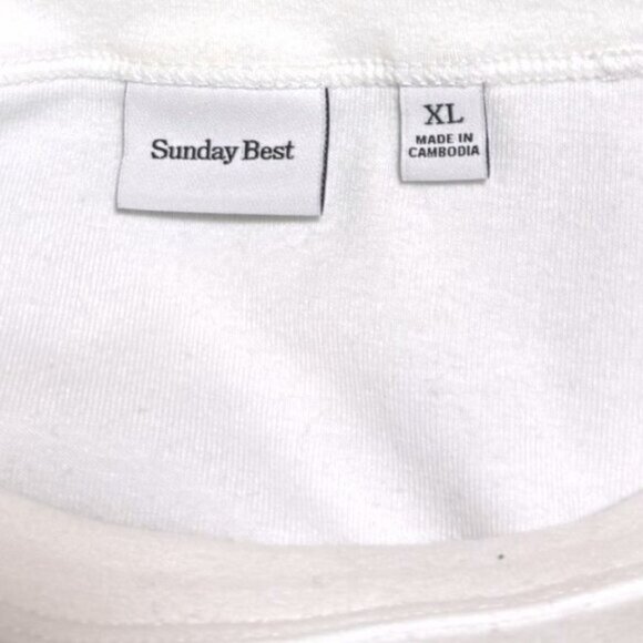 Aritzia  Sunday Best Besthug™ Little Ribbed White T-Shirt - Picture 6 of 8